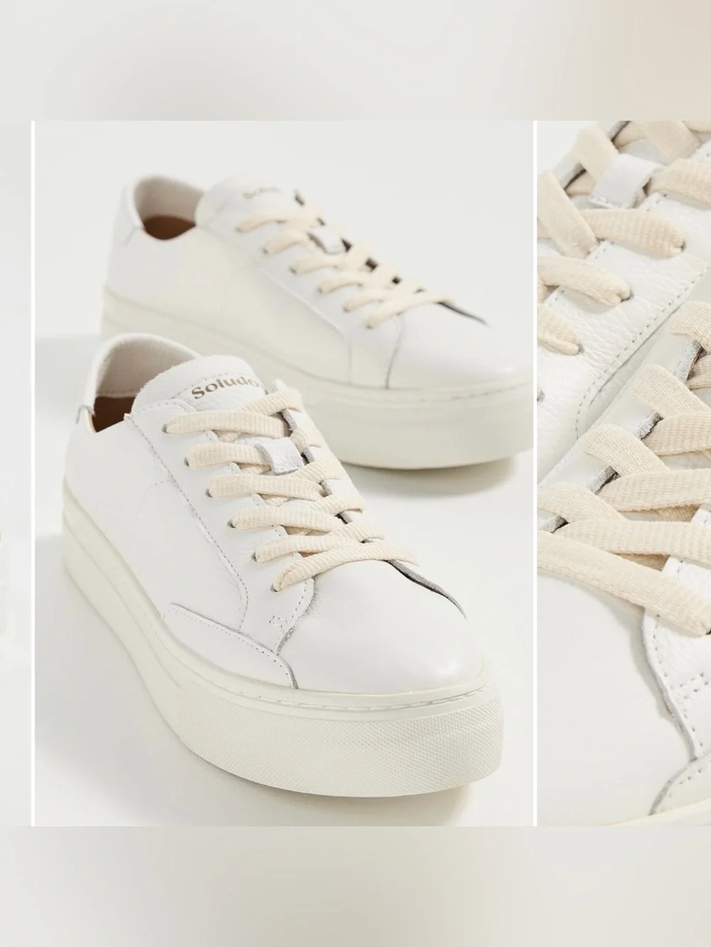 Soludos Ibiza Platform Leather Sneakers